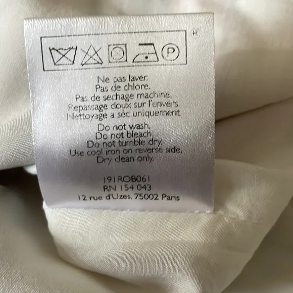 Sezane Pauline Striped Mini Dress in White, Brown, and Tan - Picture 8 of 9